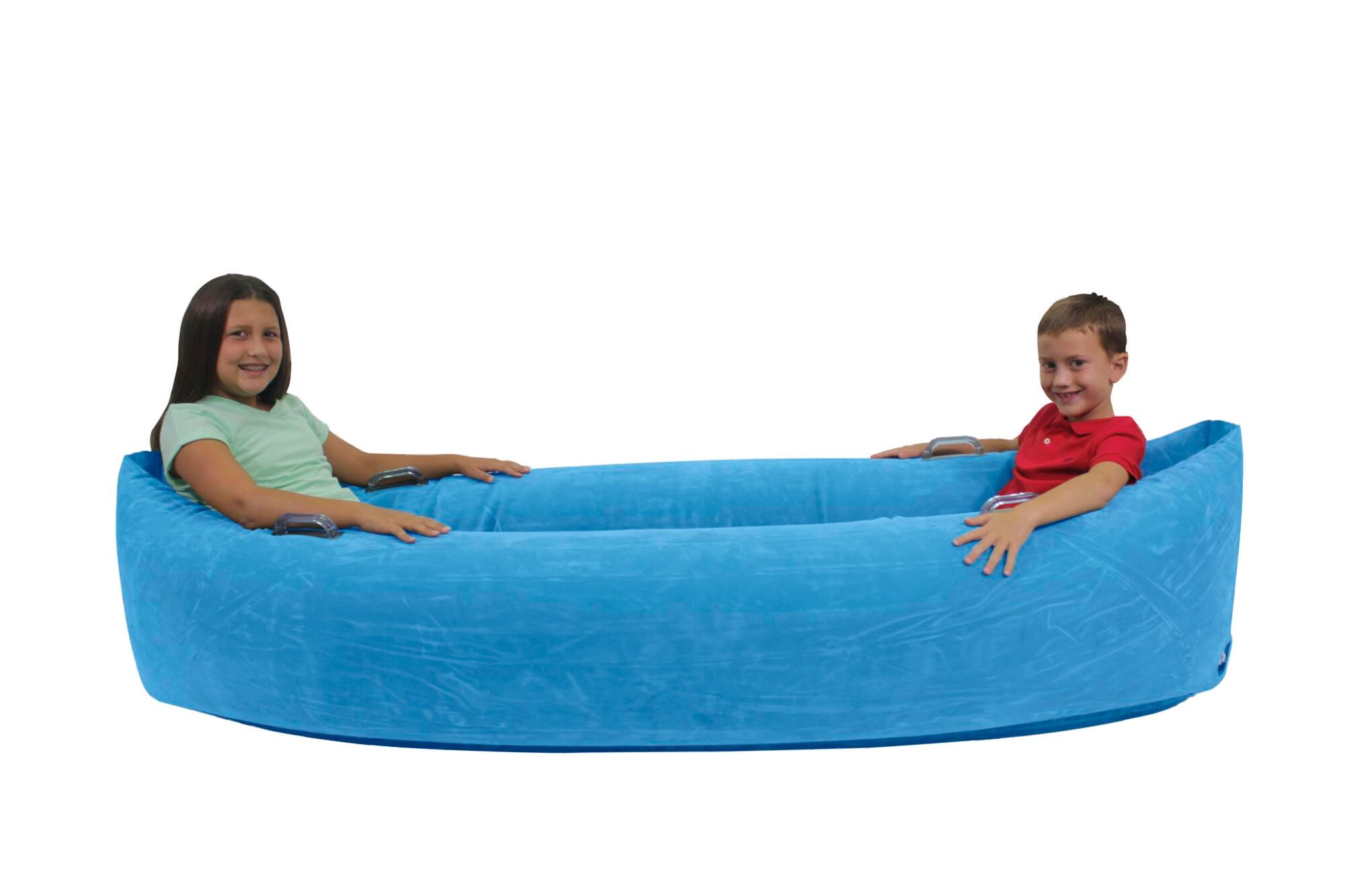Abilitations Inflatable PeaPod XL, 80 Inches, Vinyl, Blue, Item Number 2100471